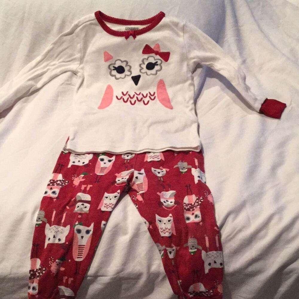 Gymboree jamies in snow owl print 18-24